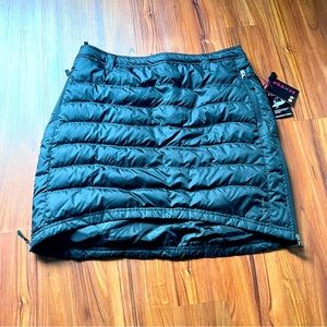 Skhoop Black Down Mini Skirt NWT 2XL